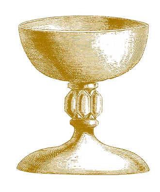 vintage illustration of a chalice